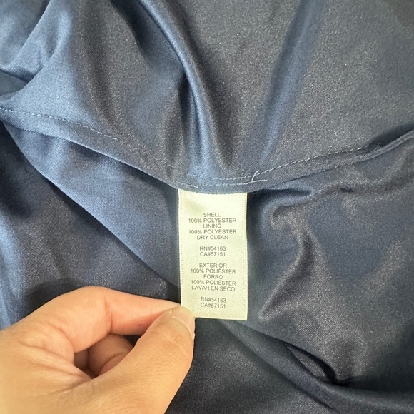 Eliza J Navy Blue Tulle Mesh Overlay Mini Dress Sweetheart Illusion Sz Small - Picture 13 of 13